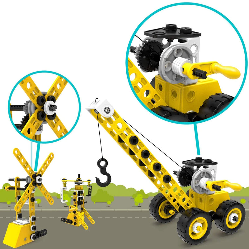 Engineering Vehicle Building Blocks Mounted Toy For Children Send From Brazil